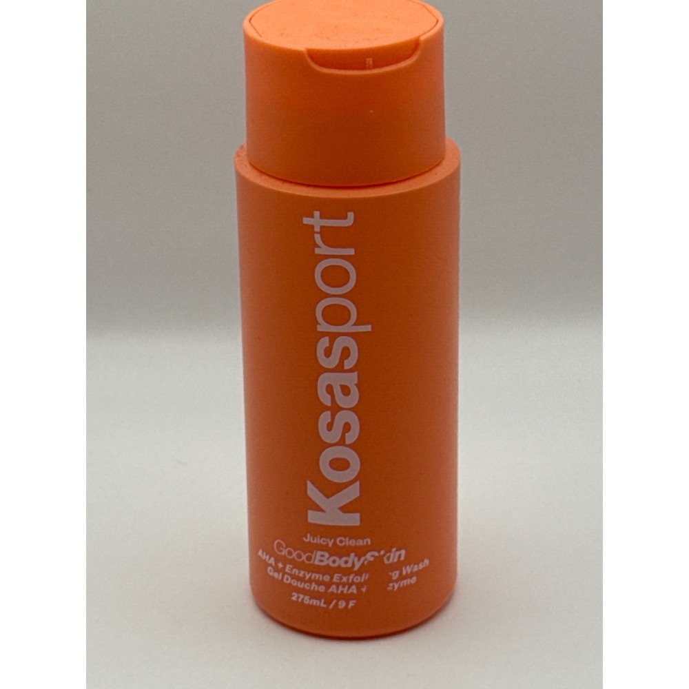 Kosasport GoodBody Skin AHA Enzyme Exfoliating Body Wash Orange Vanilla New
